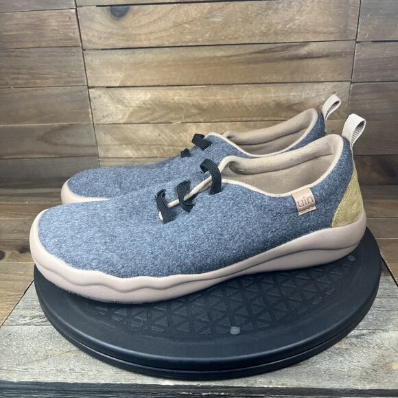 UIN Women's Size 9 Wool Segovia Gray Comfort Slip On Casual Walking Shoes - Picture 3 of 10
